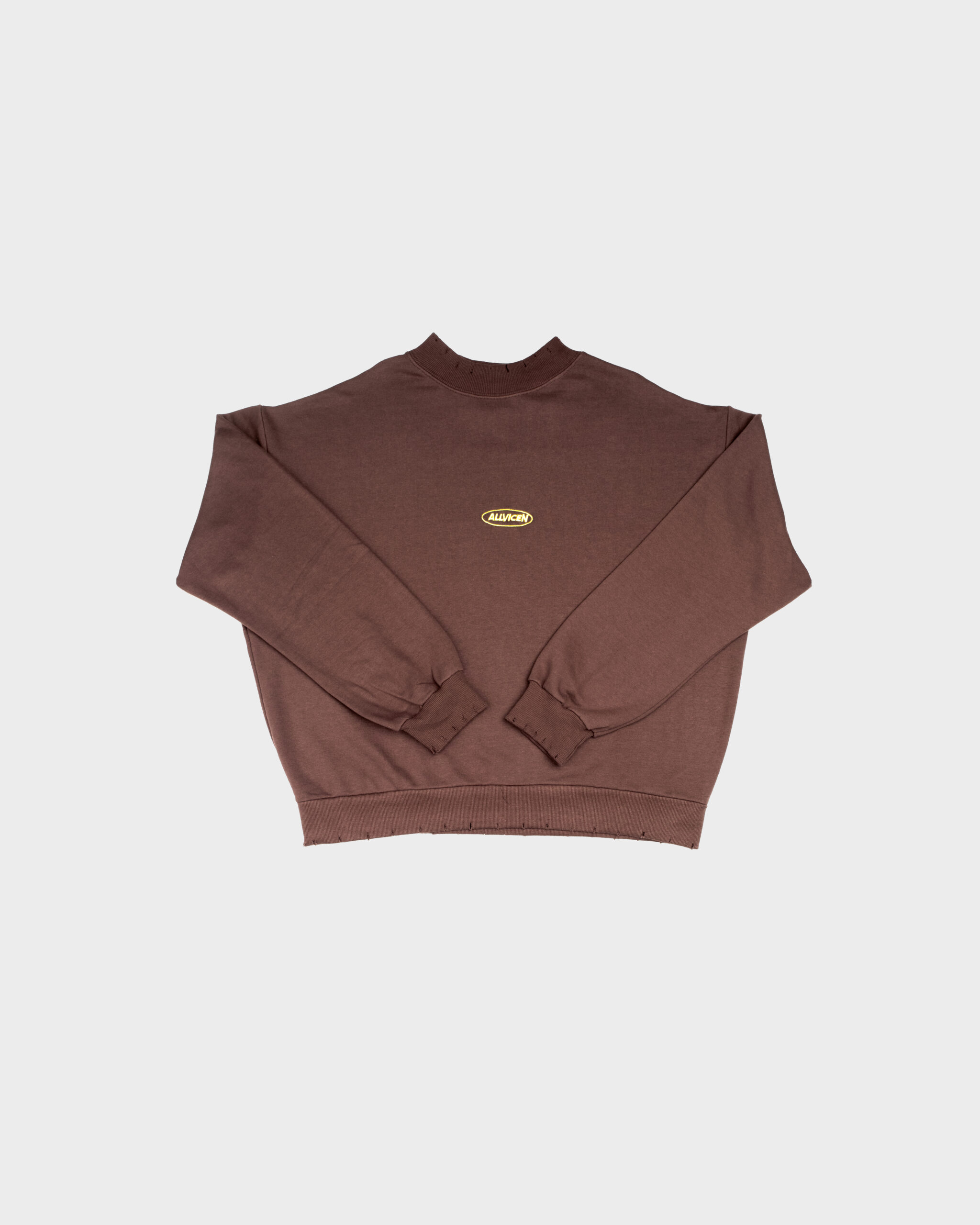 BROWN CREWNECK